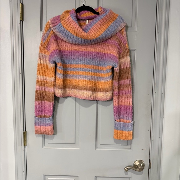 Anthropologie Sweaters - Anthropologie Multicolor Cowl Neck Sweater